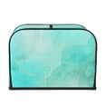 thumbnail image 2 of Gaeub Cyan Mint Marble Print 4 Slice Toaster Cover,Bread Machine Cover,Dustproof Fingerprint Protectors and Greasy Protection Anti-sputtering, 2 of 7