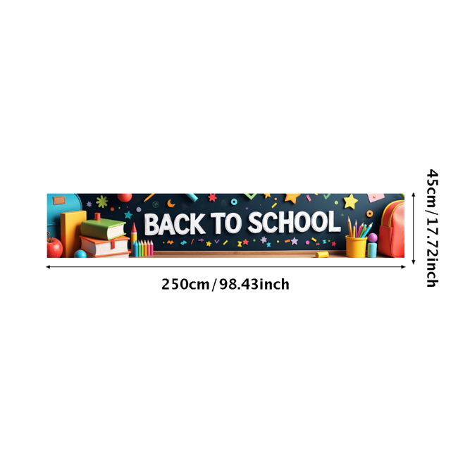 Back to School Banner Classroom Decor Education Supplies Vibrant Backdrop for School Events Photography Props Welcome Sign Party Supplies Learning Environment
