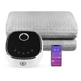 thumbnail image 2 of Jacquard Water Heated Under-blanket Mattress Pad Topper Mechanical Knob Queen, 2 of 5