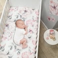 thumbnail image 6 of Lambs & Ivy Signature Botanical Baby Watercolor Floral 4-Piece Crib Bedding Set, 6 of 9