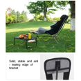 thumbnail image 2 of Outdoor Folding Chair Footrest Portable Retractable Leg Stool Moon Chair Footrest Lazy Foot Drag, 2 of 6