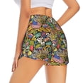 thumbnail image 3 of Bixox Women's USA 1 pattern 2 in 1 Running Shorts - Lightweight Athletic Workout Gym Yoga Shorts Liner with Pockets - X-Large, 3 of 5