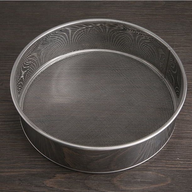 Tamiz de harina, tamiz de harina manual de acero inoxidable para cocina, colador de harina ultra sensible