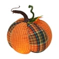thumbnail image 2 of Fall Pumpkin Decor 6 X 4 Inch Fabric Pumpkin Ornament Fall Home Decor Indoor Halloween Pumpkin Decor Fall Table Decor for Halloween Thanksgiving Seasonal Home Decoration 1 Piece, 2 of 7