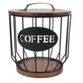 thumbnail image 2 of Rustic Coffee Filter Holder, Farmhouse Wooden Coffee Pod Holder With Lid For Coffee Bar Decor, 2 of 8