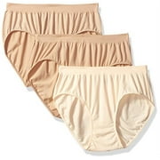 Bali Comfort Revolution Microfiber Seamless Hipster (Pack of 3) (1 Light Beige / 1 Nude / 1 Black)