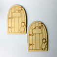 thumbnail image 3 of 10pcs ángulo De Mariposa Puerta De Madera Adornos álbum De Recortes De La Artesanía Soledad formas de artesanía de madera, 3 of 7