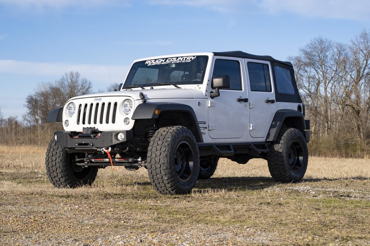 Rough Country 3.25" Lift Kit (fits) 2007-2018 Jeep Wrangler JK 4DR | N3 Shocks | Dual Suspension System | PERF694