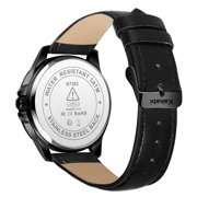 Watches for Man Minimalist Quartz Watch with Leather Strap & Calendar 30M Water Resistant Watch Gift for Man