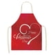 thumbnail image 2 of Xihbxyly Delantal de San Valentín con Estampado de Corazones, Imprescindible para La Cocina Familiar, Ropa de Trabajo Multiusos, Ideal para Hoteles y Restaurantes, de Lino Resistente, 68 X 55 Cm, Tal, 2 of 2