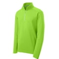 thumbnail image 5 of Sport-Tek Sport Wick Textured 1/4 Zip Pullover-M (Lime Shock), 5 of 6
