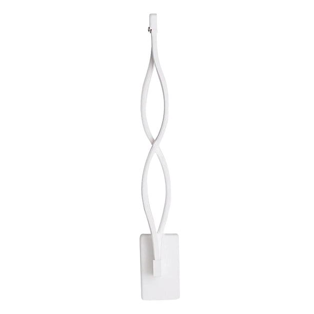 Lámpara de pared ondulada de aluminio regulable de 21 W para decoración del hogar junto al pasillo interior. blanco