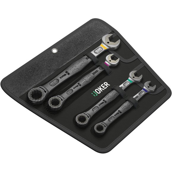 Wera 05073295001 Joker Imperial SB Combination Wrench-Set, 4Piece, Sizes (SAE) 7/16", 1/2", 9/16", 3/4"