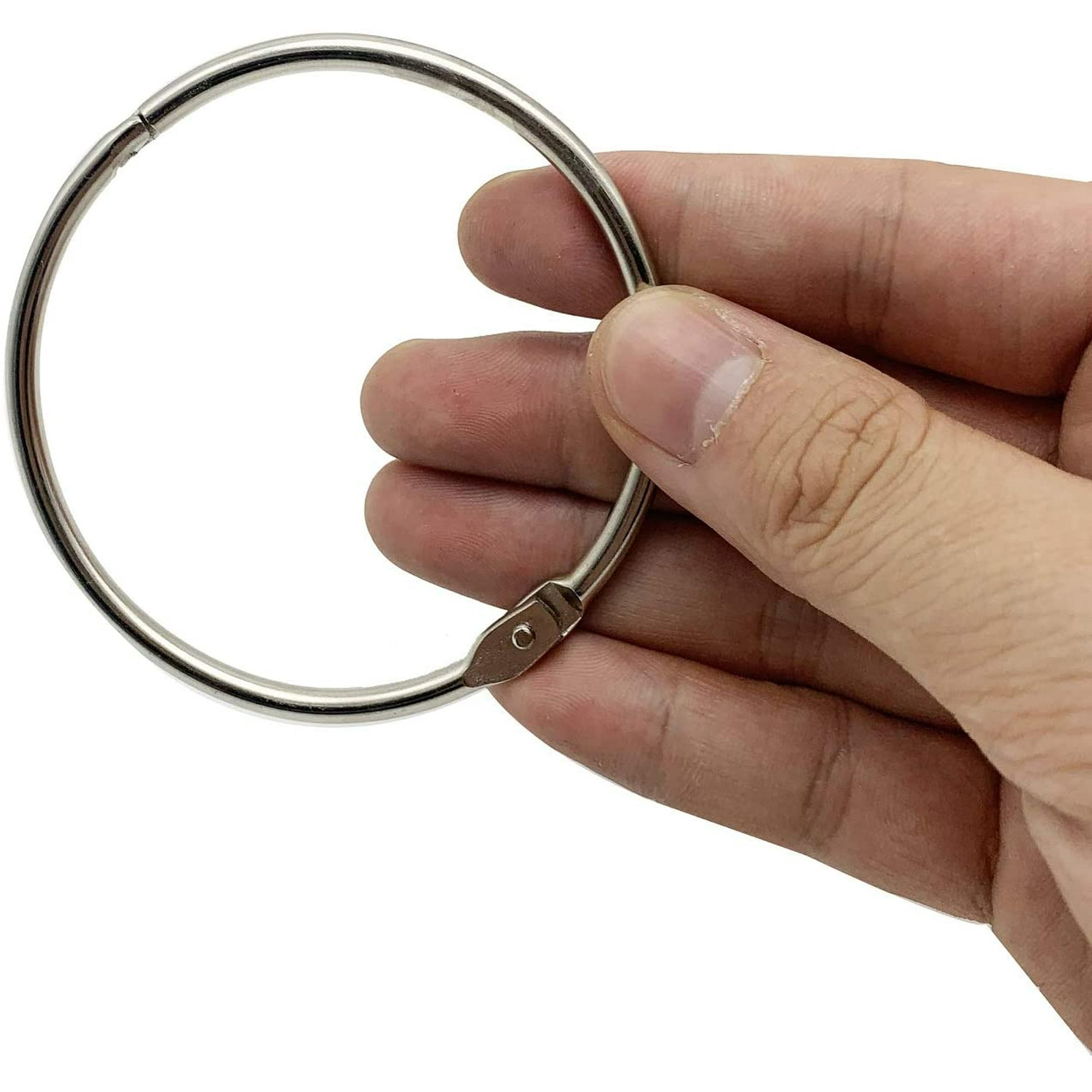 Lot De 50 Anneaux De Classeur Colorés De 30 Mm Pour Feuilles Mobiles, Anneaux En Métal, Anneaux De Livre, Porte-clés Pour Cartes D'index, Cartes Flash, Bureau, Maison, école