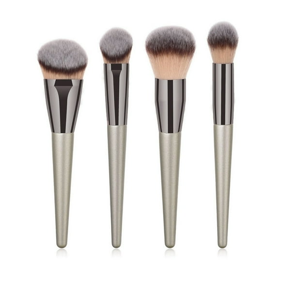 4pcs Makeup Brush Set Synthetic Foundation Brush Blending Powder Tapered Liquid Foundation Makeup Brushes Cosmetics Applicator Wet And Wild Makeup Brushes Boar Hair Brush