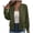 Green, variant on Women's Lightweight Casual Jacket Solid Zip Up Baseball Collar Summer Spring Outerwear