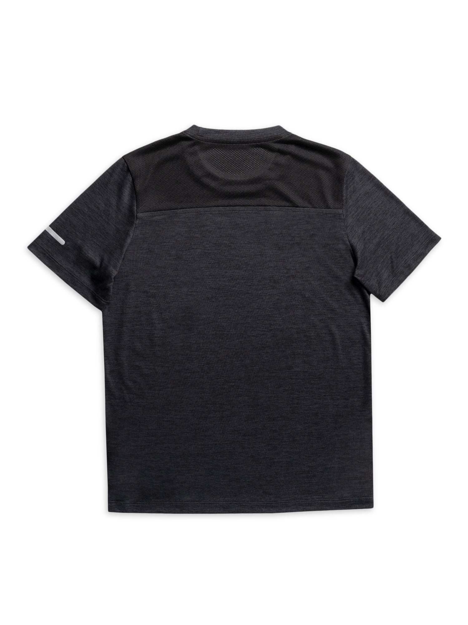Athletic Works Boys Active Solid and Print Short Sleeve T-Shirts, 3-Pack, Sizes 4-18 & Husky