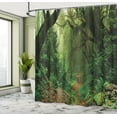 thumbnail image 5 of Ambesonne Nepal Shower Curtain, Forest in Asia Touristic, 69"Wx75"L, Green Brown, 5 of 5