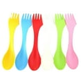 thumbnail image 4 of LABSERRON Set 6Pcs Red Good Grip Acrylic Forks and Spoons Silverware for Guests, 4 of 8