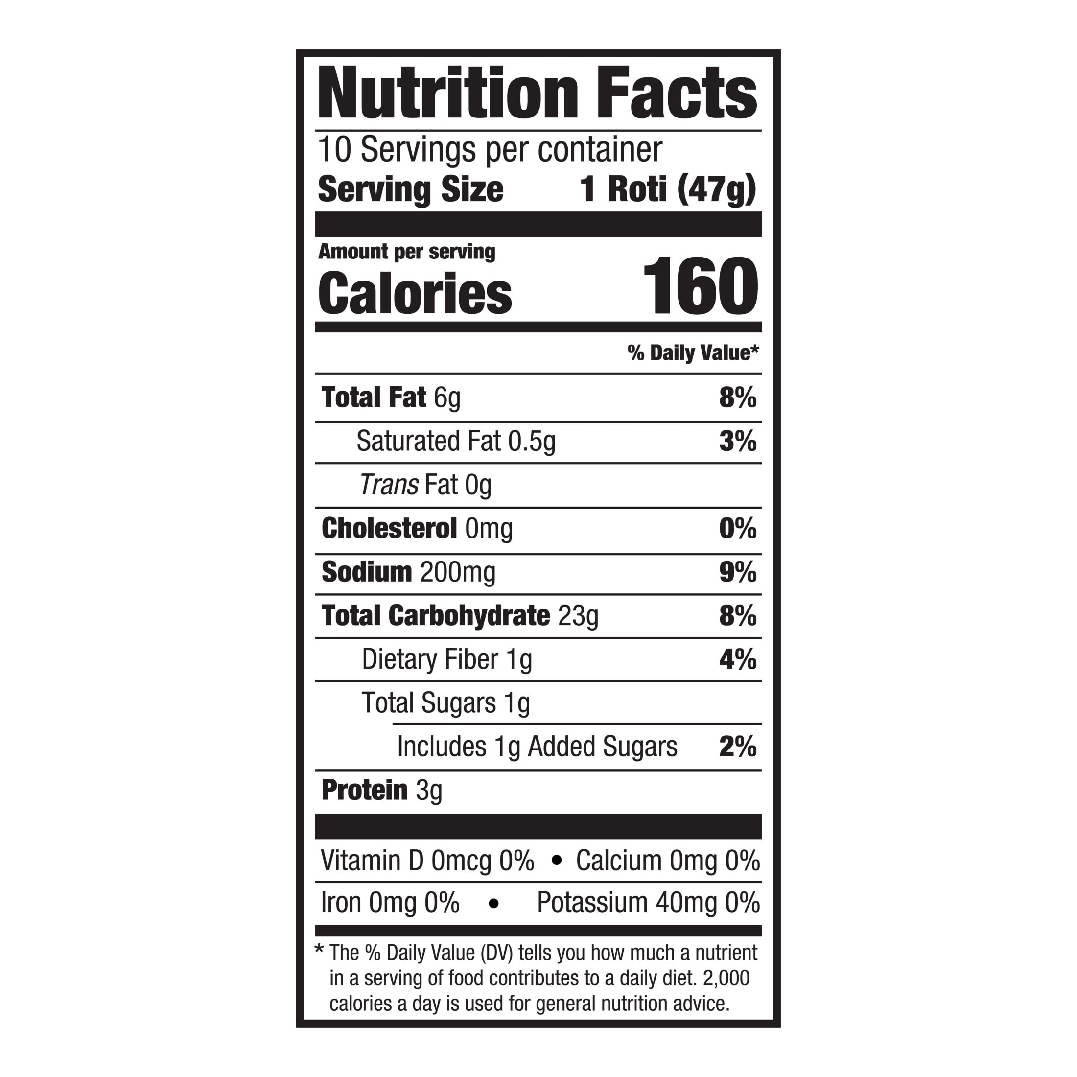 Mission Ready-To-Cook Roti, 10 Count