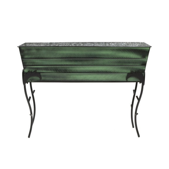 Achla 36" x 25"H Green Flower Box With Flora Stand