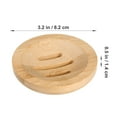 thumbnail image 2 of Raindrops  2 Pcs Soap Holder Bamboo Box Dish for Shower Stall Saver Travel, 2 of 8