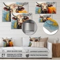 thumbnail image 4 of Designart "Cow Majestic Bovine composition II" Animals Metal Wall Art, 4 of 5