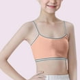 thumbnail image 2 of Girls Bras Kids Toddler Girls Solid Bra Lightweight Seamless Crop Top Sports Training Bra Camisole Style Breathable Soft Girls Sports Bras Light Pink 9 Years-12 Years, 2 of 6