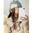 thumbnail image 6 of Compatible with iPhone XR Bow Phone Case, Cute Clear Pink Ribbon Bowknot Pattern Aesthetic Soft TPU Transparent Cases Full Camera Protective Phone Cover for Women Girly - Pink, 6 of 8