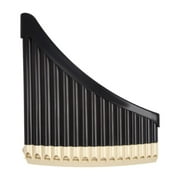 MERIGLARE Pan Pipe Instrument Key of Musical Instrument, Woodwind Instrument, Sliding Mouth Blowing Pan Pipe for Instrument Builder 16 Pipes brown