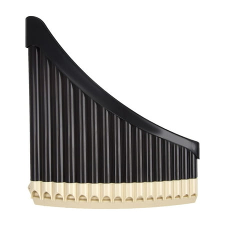 MERIGLARE Pan Pipe Instrument Key of Musical Instrument, Woodwind Instrument, Sliding Mouth Blowing Pan Pipe for Instrument Builder 16 Pipes brown