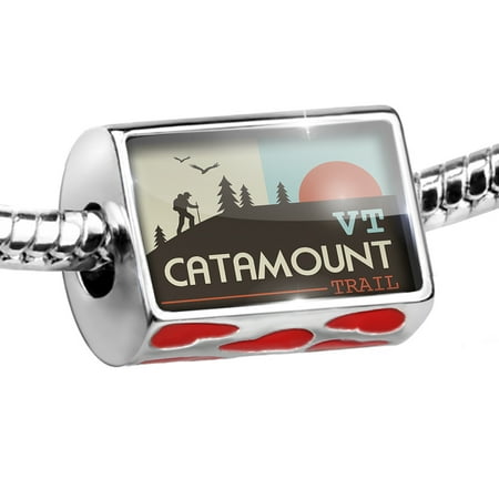 Bead US Hiking Trails Catamount Trail - Vermont Charm Fits All European