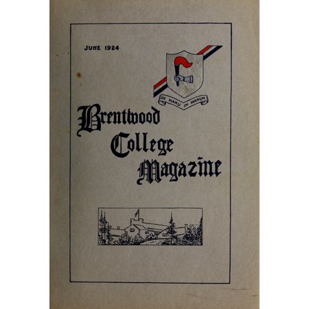 (Custom Reprint) Yearbook: 1924 Brentwood College School - Brentonian Yearbook (Mill Bay, British Columbia Canada)