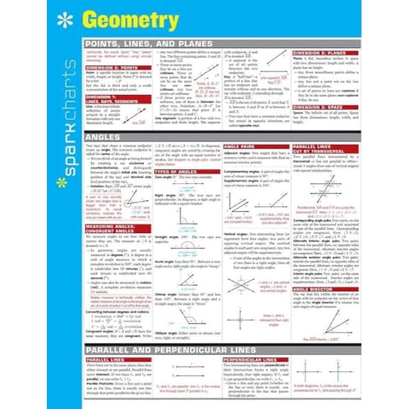 Pre-Owned Geometry SparkCharts, 9781411470279, 1411470273, Paperback, Lam Crds edition