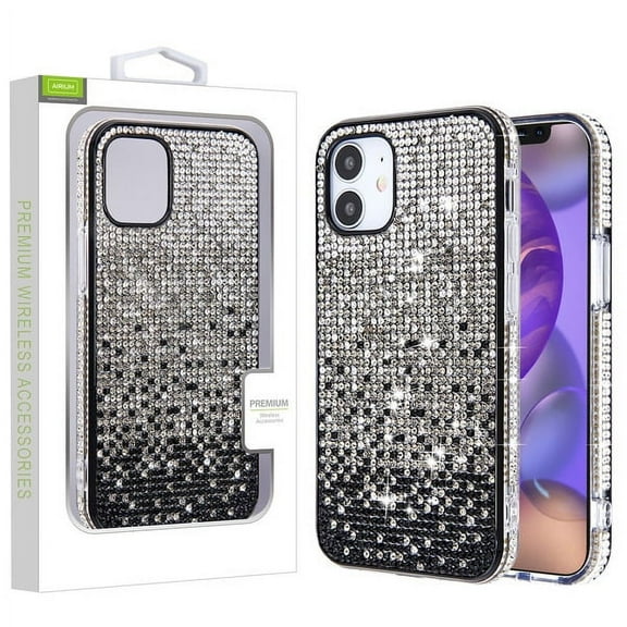 Airium Premium Case for Apple iPhone 12 Mini - Clear / Black Crystals