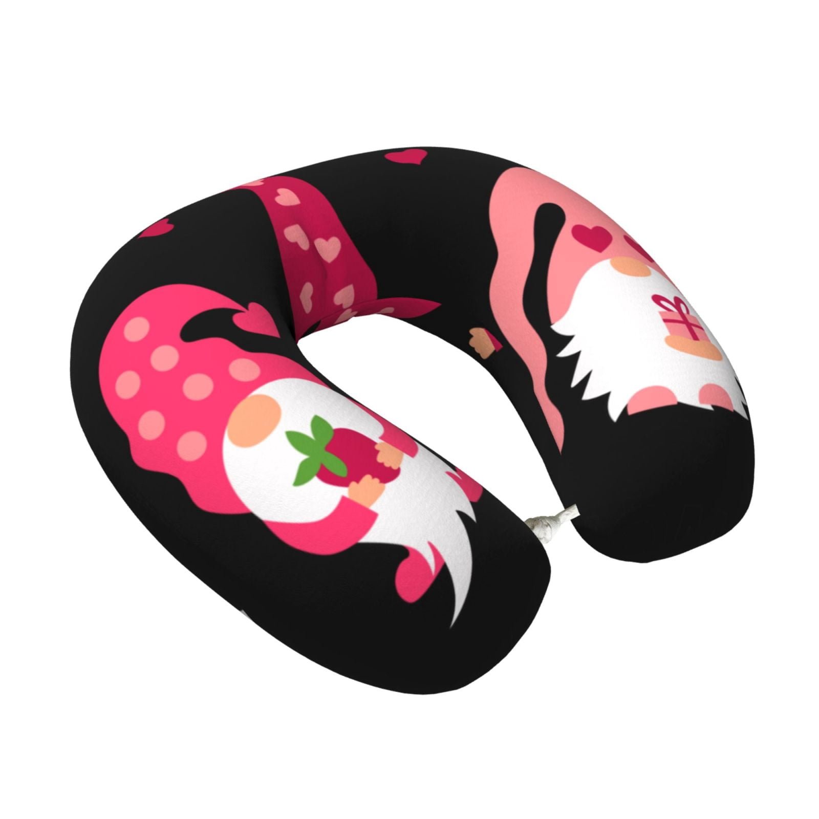 Xecao Love You Mom Print Memory Foam Cervical Neck Pillow Versatile U-Shaped Pillows for Home,Office,Camping,Travelling,Soft Washable Cover