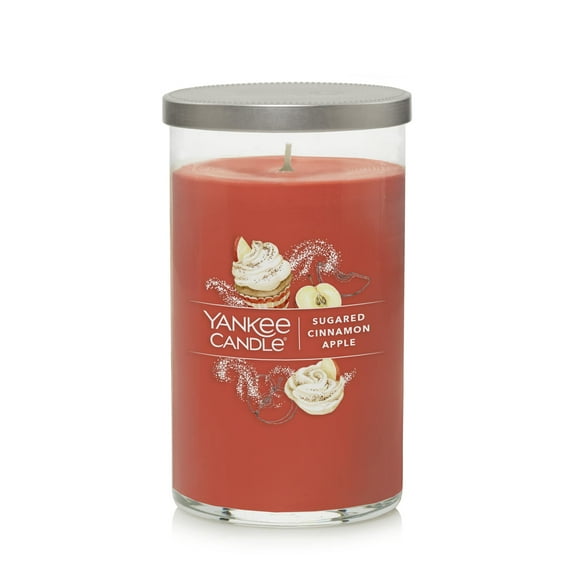 Yankee Candle Signature Medium 2-Wick Candle, Sugared Cinnamon Apple, 14.25 oz