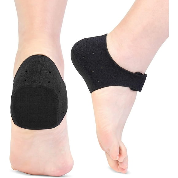 PinesC Thicker Heel Cushion Cups for Heel Pain Relief, Plantar Fasciitis & Heel Spur Support, Inserts for Pressure Sores Black2 L(W:10-13/M:8.5-13)