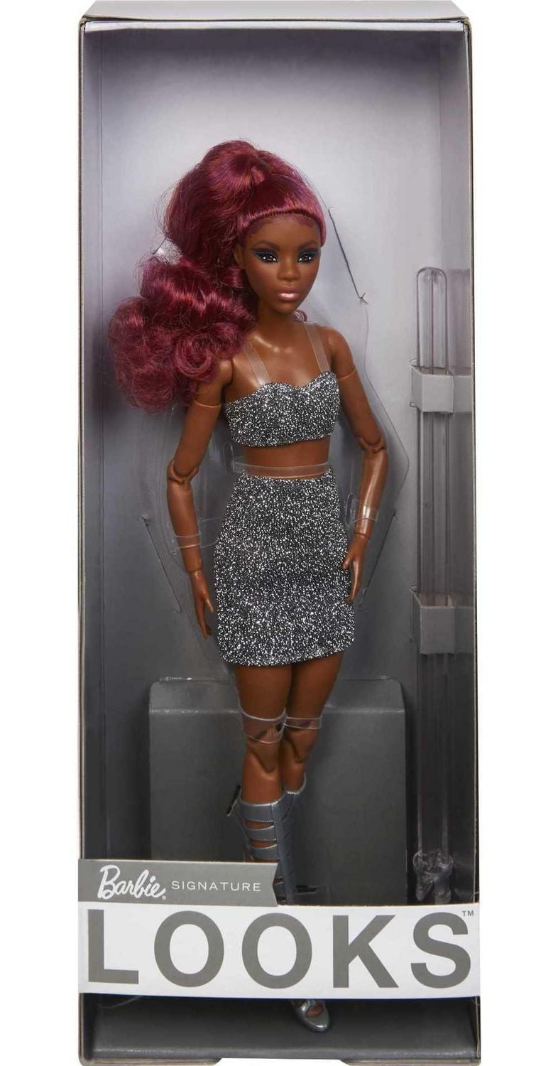 ​Barbie Signature Barbie Looks Collector Doll - Glittery Crop Top & Skirt