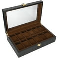 thumbnail image 3 of Watch Box, Elegant 12 Slot Watch Box Watch Organizer, For Watch Collection Home Friends, 3 of 8