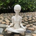 thumbnail image 5 of Outdoor Space AlienOrnaments Garden Resin Statue Figurine Home Decoration Garden Yard Decoration Out, 5 of 5