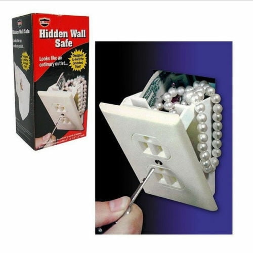 Hidden Wall Safe Security Electrical Outlet Keys Vault Secret Hide