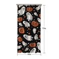 thumbnail image 5 of Black Halloween Ghosts and Pumpkins Shower Curtain 36"x72" ,Bathroom Decorative Shower Curtains Set with 12 Hooks,Modern Waterproof Washable Shower Curtain, 5 of 6