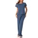 thumbnail image 2 of CONJUNTO DE ROPA DE MUJER DE PUNTO INSPIRADO CHIC, CONJUNTO DE SUDADERAS Y PANTALONES DE PIERNA ANCHA DE 2 PIEZAS, 2 of 5