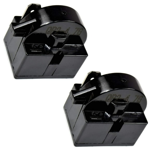HQRP 2-Pack QP2-4.7 4.7 Ohm 1-Pin PTC Starter / Start Relay for Vinotemp VT-15TS VT-27TS VT-34TS VT-36 VT-36TS VT-46TS-2Z VT-54TS Wine Coolers