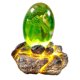 thumbnail image 3 of Huevo de dragón de lava con base de exhibición, adornos de huevo de dragón de resina de cristal para decoración de escritorio, 3 of 7