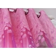 thumbnail image 4 of Cortinas Transparente con de Jacquard Divisor de Ventana de Habitación de Hoja Púrpura Zulema Floral Cortina, 4 of 8