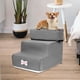 thumbnail image 5 of Escalera para perros antideslizante de 3 niveles para exteriores, lavable, para interior y exterior gris, 5 of 9