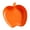 Orange, variant on Apple-Shaped Plastic Plates - Unbreakable Dishwasher & Microwave Safe Dinnerware for Kids, Camping & Daily Use