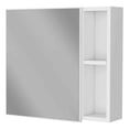 thumbnail image 2 of FM FURNITURE Minsk Modern Engineered Wood Medicine Cabinet with Mirror in White, 2 of 7